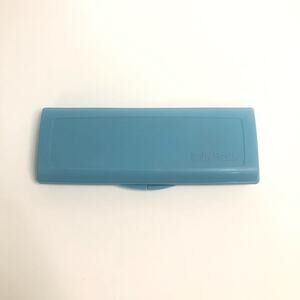 Vintage baby fresh wipe container travel size case blue Scott 80'S